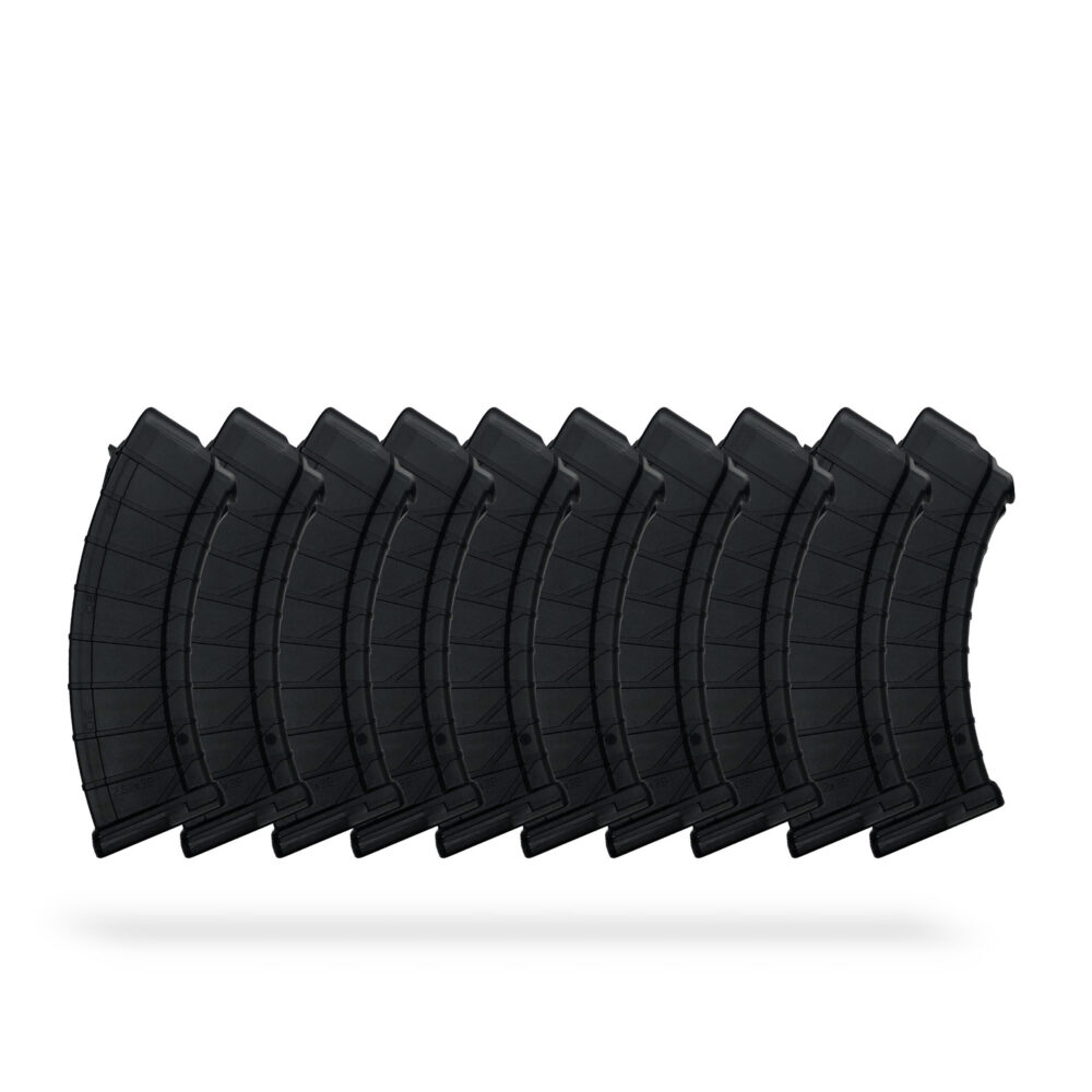 30 Round 7.62x39mm AK Magazine Black - 10 Pack
