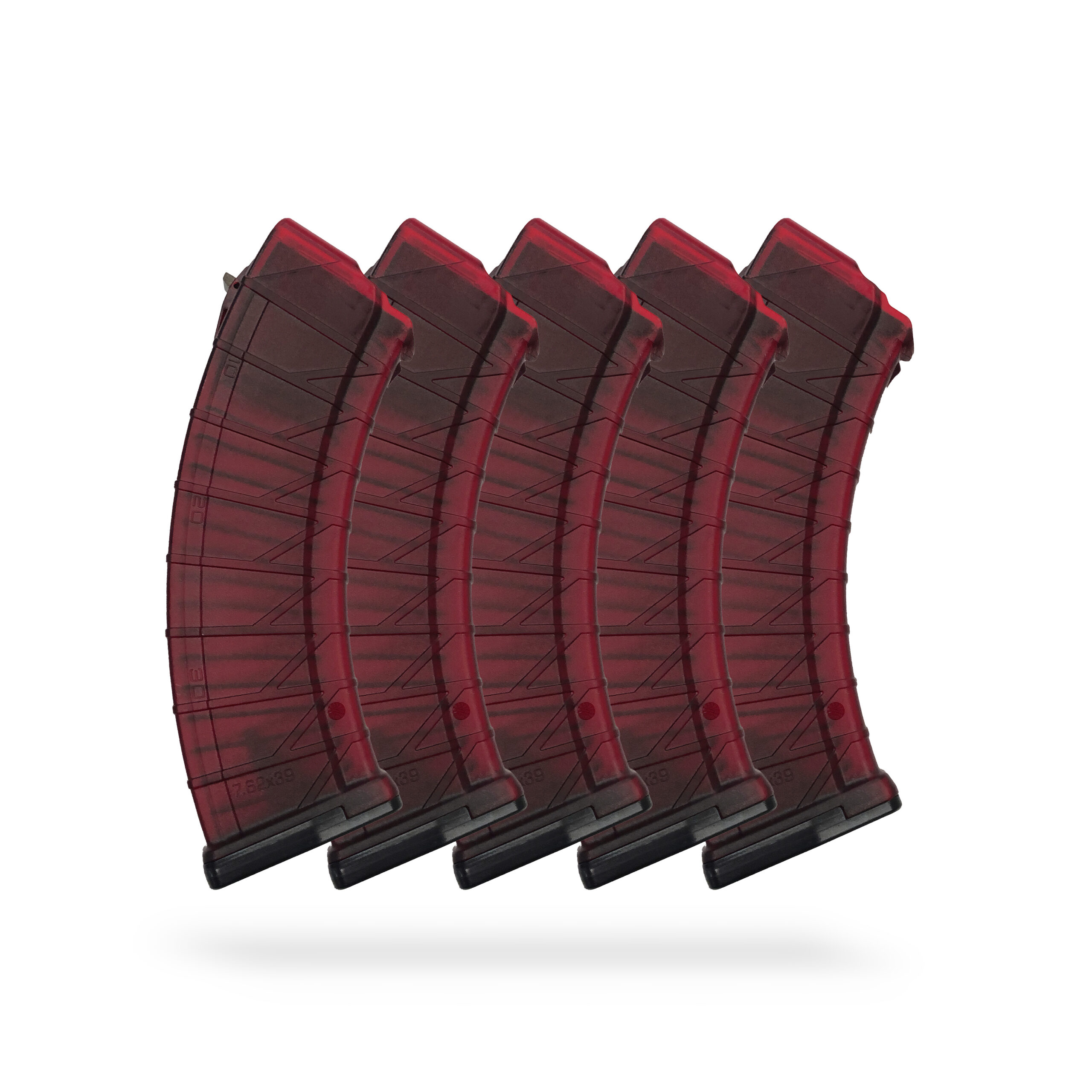 30 Round 7.62x39mm AK Magazine Red - 5 Pack 30 Round 7.62x39mm AK Magazine Red - 5 Pack