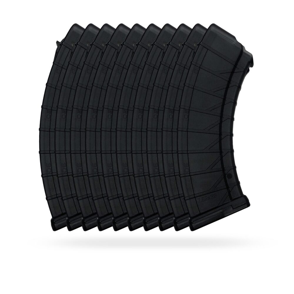 30 Round 7.62x39mm AK Magazine Black - 10 Pack 30 Round 7.62x39mm AK Magazine Black - 10 Pack