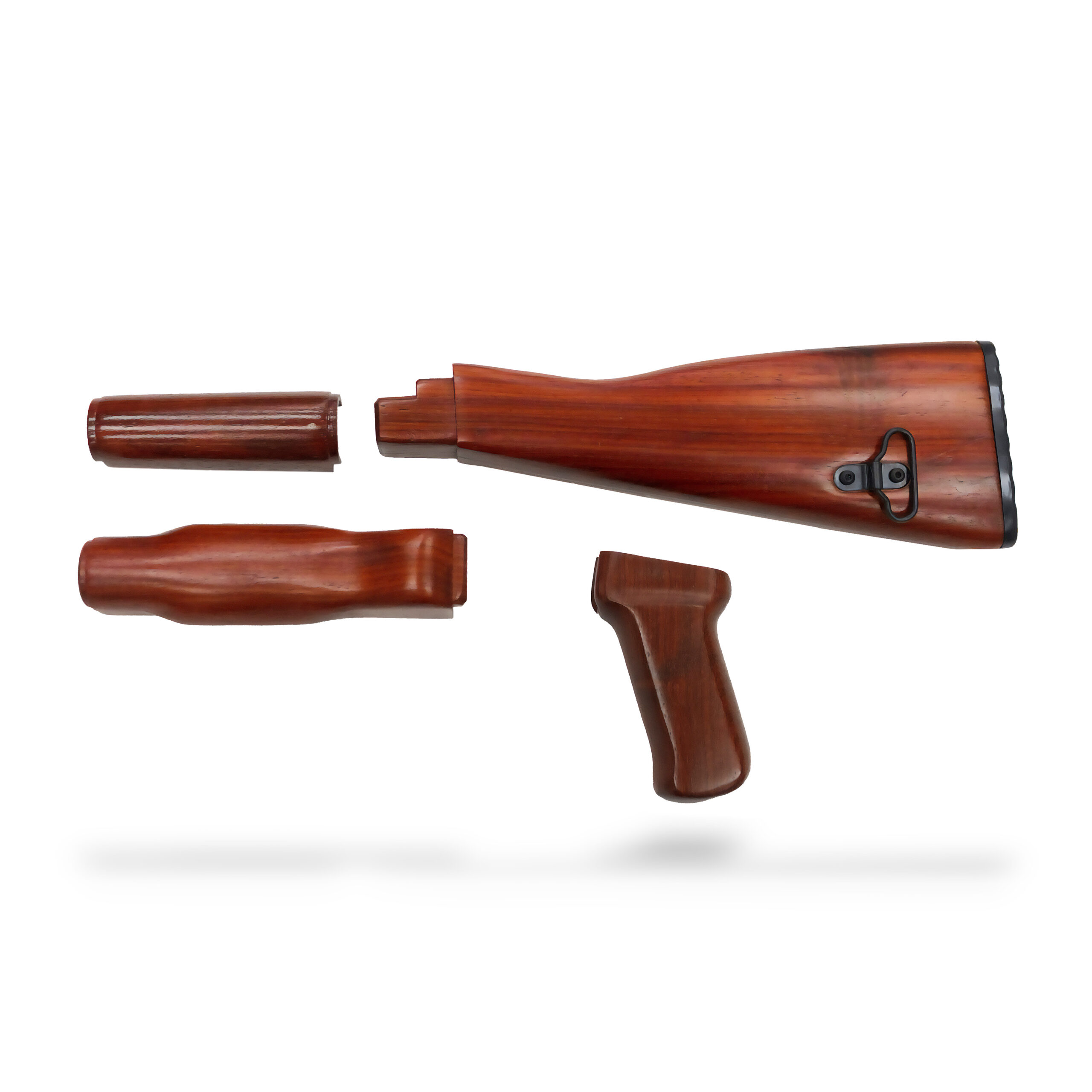 AKM Fixed Wood Stock Set - Exotic Padauk AKM Fixed Wood Stock Set - Exotic Padauk