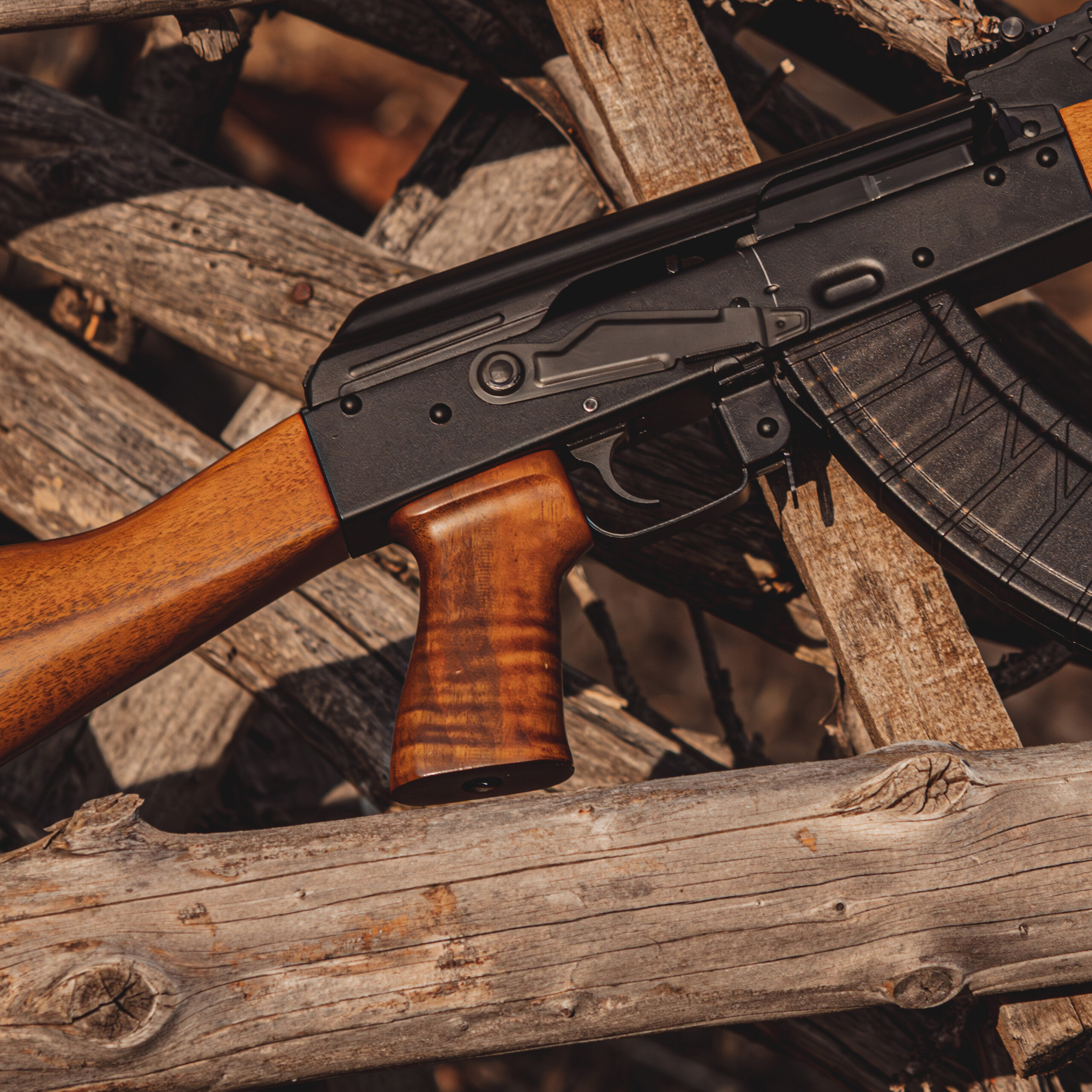 AK Beechwood Pistol Grip - Honey Blonde AK Beechwood Pistol Grip - Honey Blonde