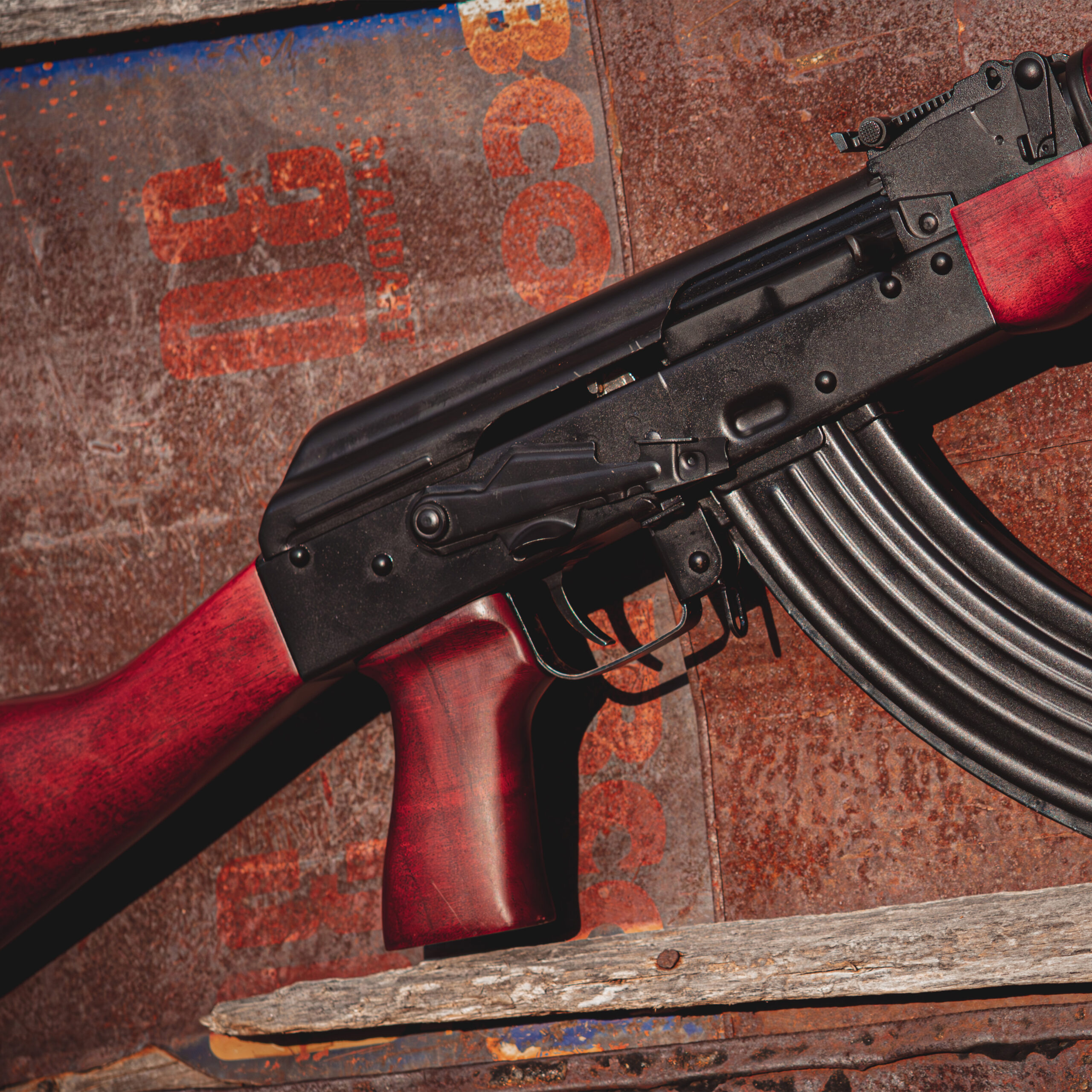 AK Beechwood Pistol Grip - Russian Red AK Beechwood Pistol Grip - Russian Red
