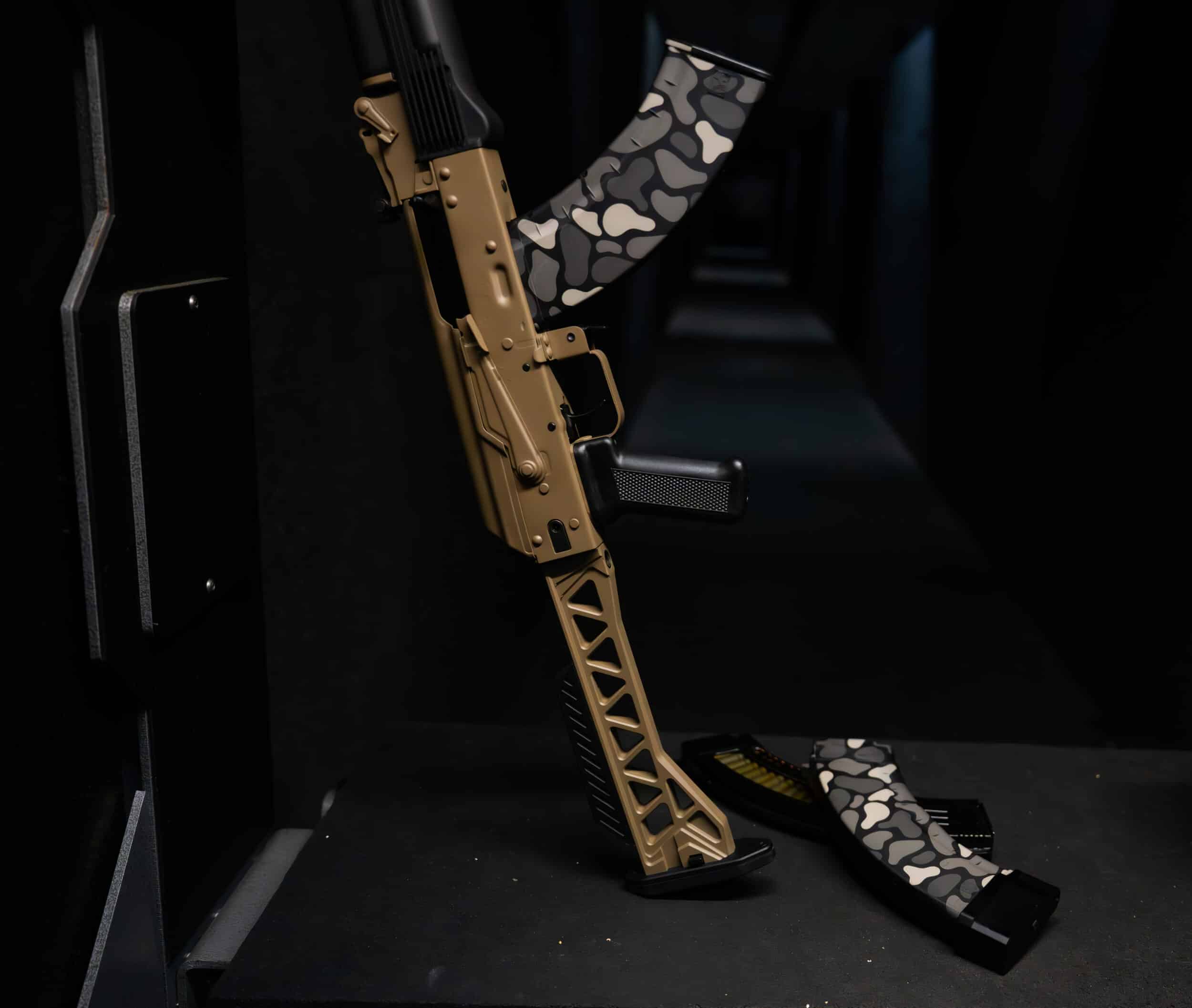 AKM 5.5 Side-Folding Stock - FDE AKM 5.5 Side-Folding Stock - FDE