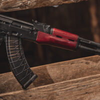 AKM Wood Upper Handguard - Russian Red
