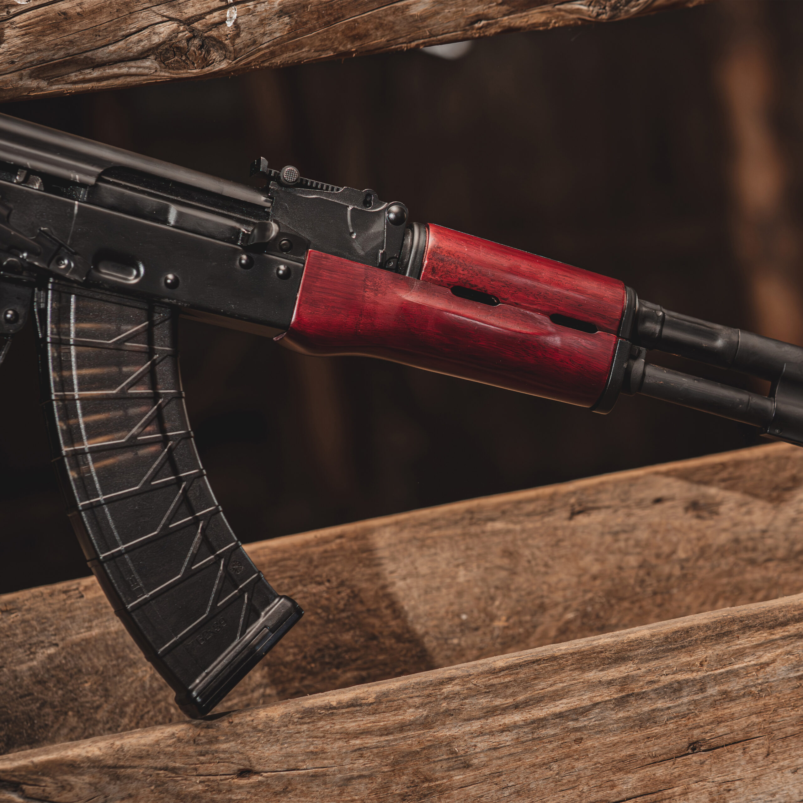 AKM Wood Upper Handguard - Russian Red AKM Wood Upper Handguard - Russian Red