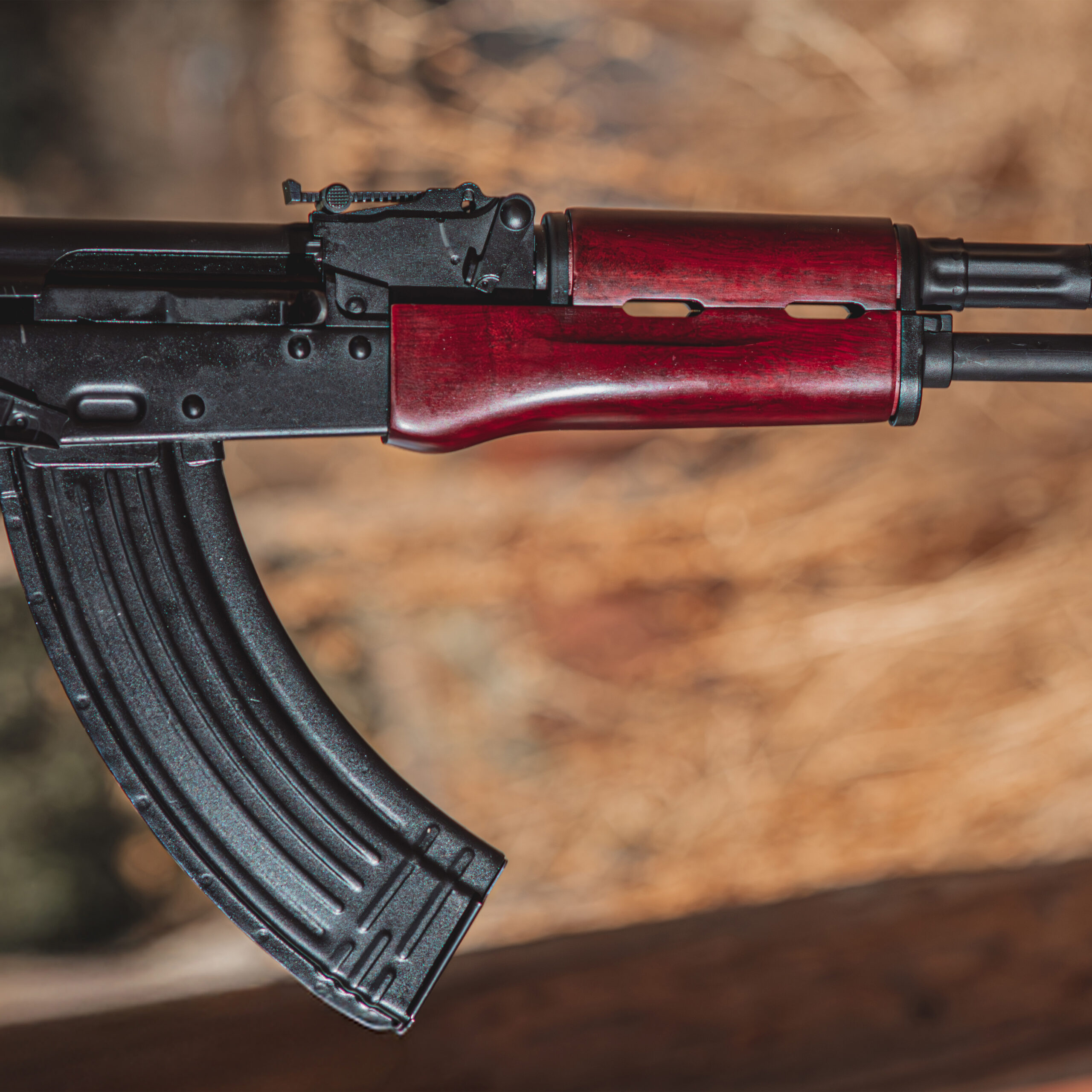 AKM Wood Lower Handguard - Russian Red AKM Wood Lower Handguard - Russian Red