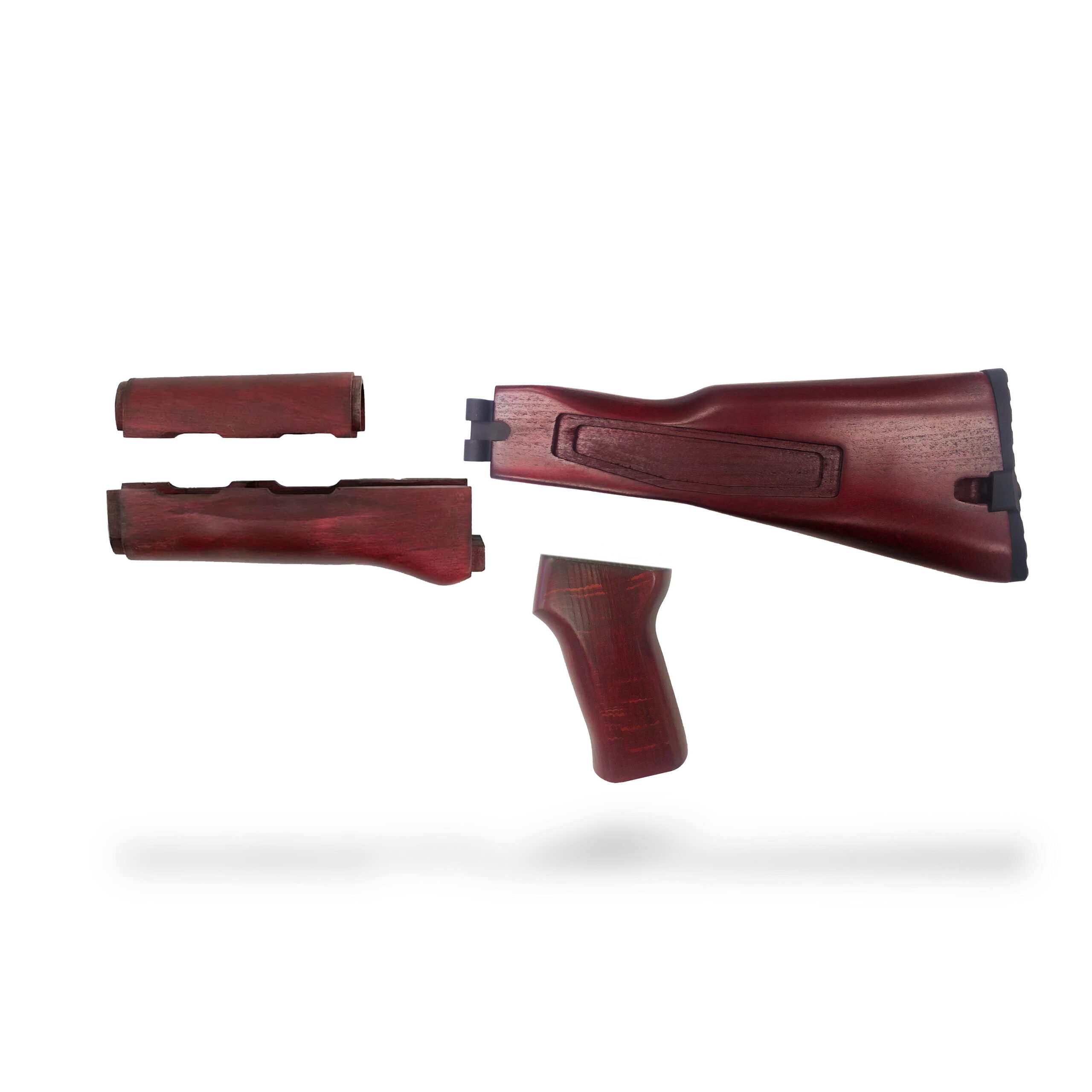 Traditional Side-Folding Wood Stock Set - Russian Red Traditional Side-Folding Wood Stock Set - Russian Red