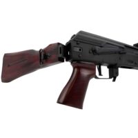 Traditional Side-Folding Wood Stock Set (Shark Fin) - Russian Red
