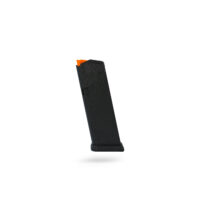 15 Round 9x19mm Glock Magazine - Black / Orange Follower