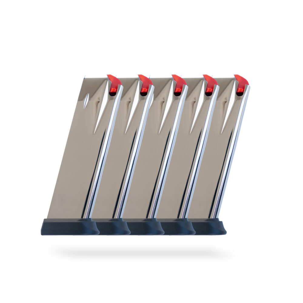 18 Round 9x19 Springfield XD Magazine Chrome - 5pack