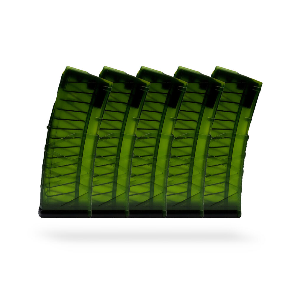 30 Round 5.56×45mm Magazine Green - 5 pack
