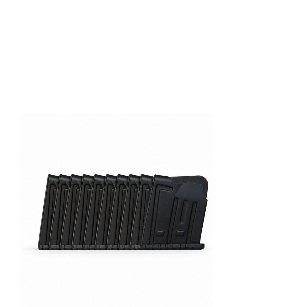 2 Round 12GA AR Shotgun Magazine Black - 5 Pack
