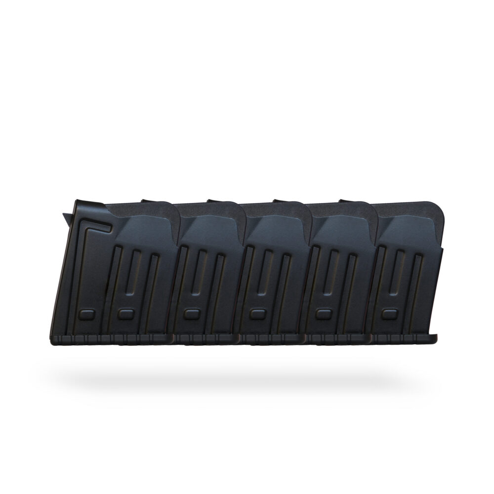 2 Round 12GA AR Shotgun Magazine Black - 5 Pack