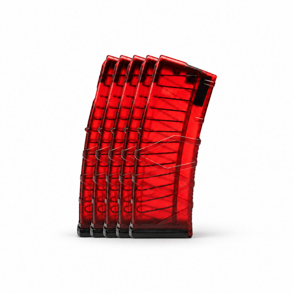 30 Round 5.56x45mm Magazine Red - 5 Pack