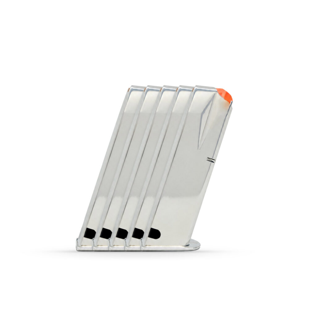 16 Round 9x19mm Beretta 92 Magazine Chrome - 5 Pack