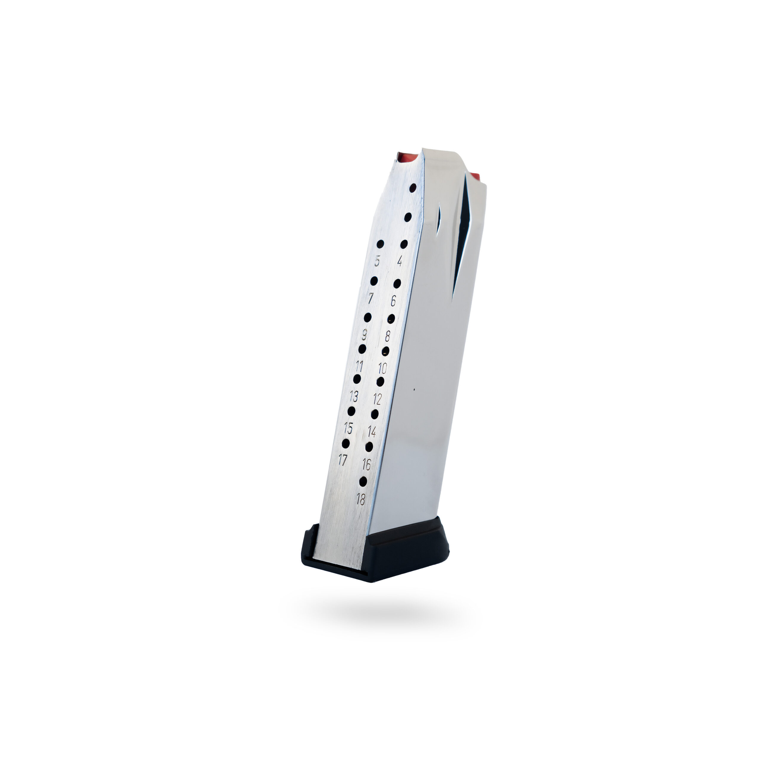 18 Round 9x19mm Springfield XD Magazine Chrome - 5 Pack 18 Round 9x19mm Springfield XD Magazine Chrome - 5 Pack