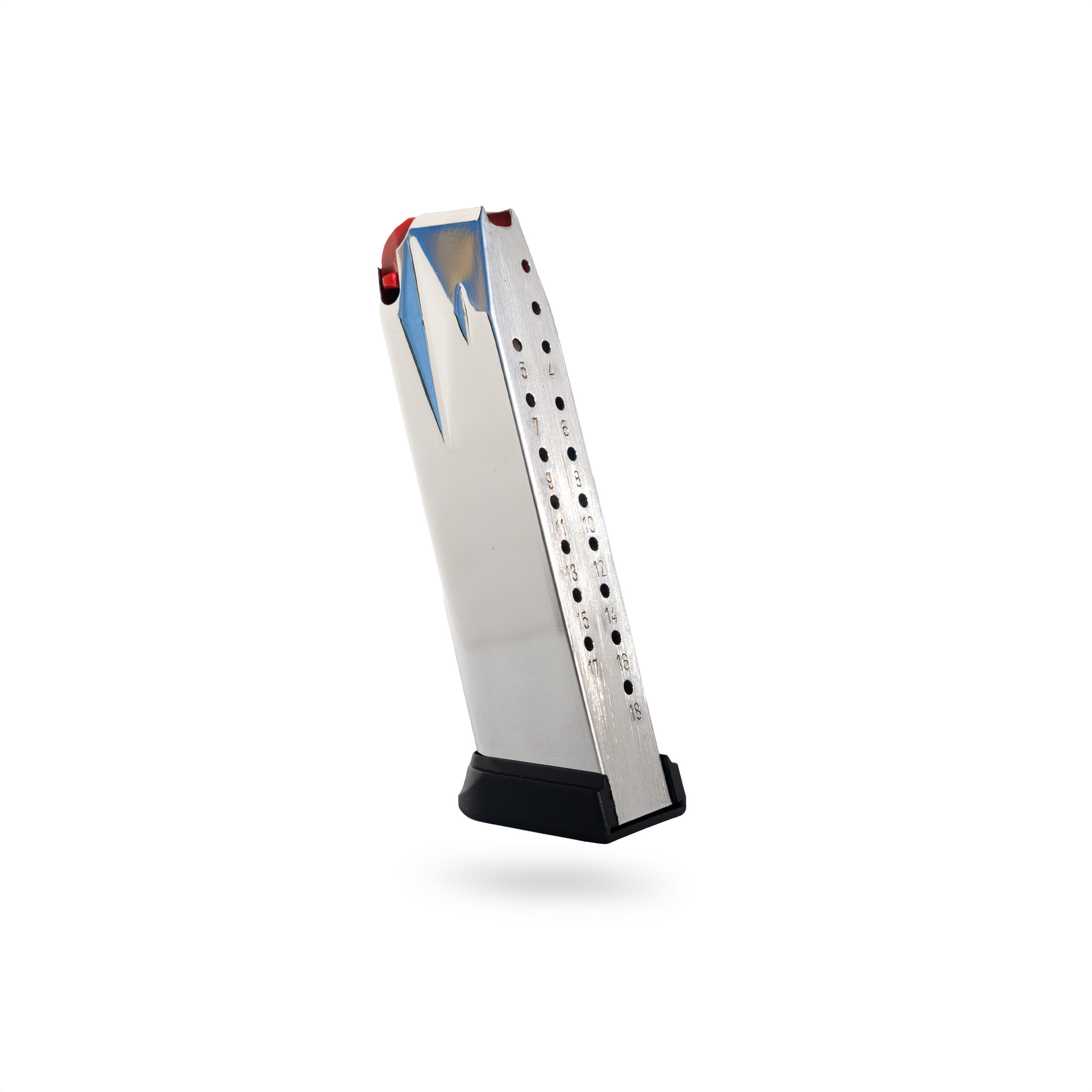 18 Round 9x19mm Springfield XD Magazine Chrome - 5 Pack 18 Round 9x19mm Springfield XD Magazine Chrome - 5 Pack