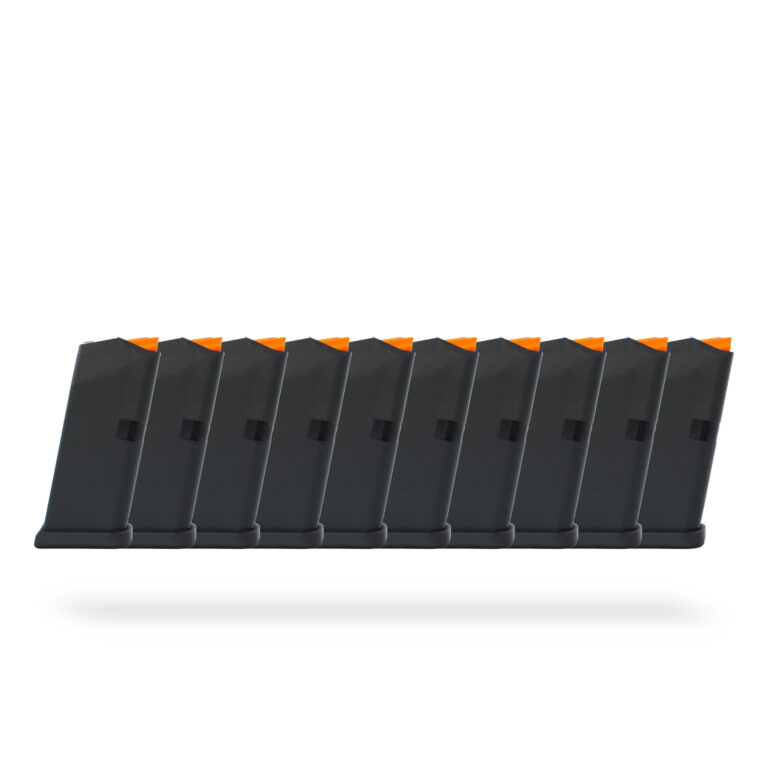 10 Round 9x19mm Glock Magazine Black - 10 Pack