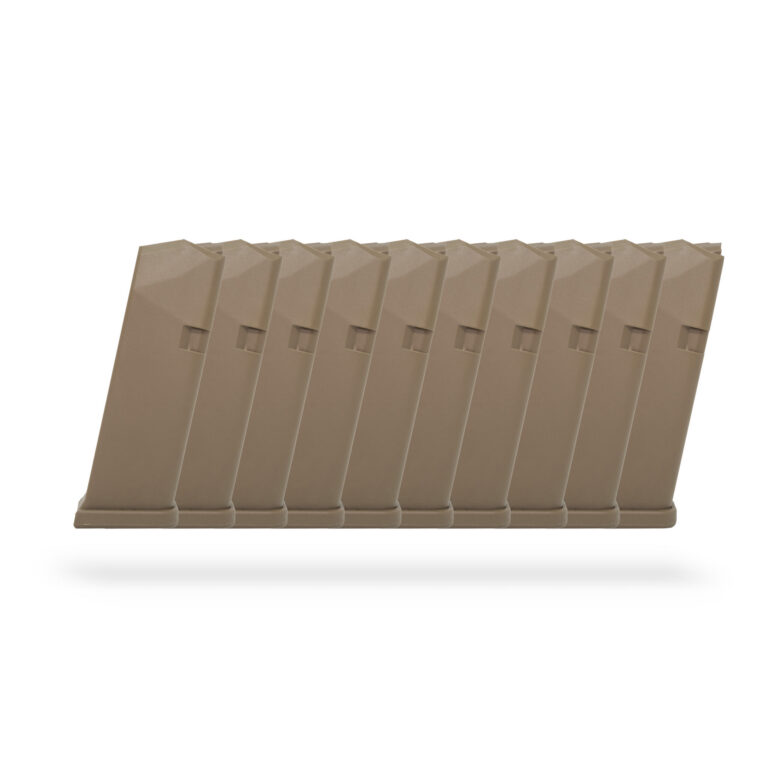 15 Round 9x19mm Glock Magazine FDE - 10 Pack 15 Round 9x19mm Glock Magazine FDE - 10 Pack