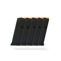 15 Round 9x19mm Glock Magazine Black / Orange - 5 Pack