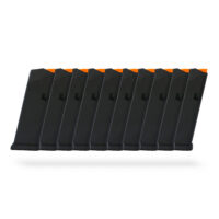 15 Round 9x19mm Glock Magazine Black / Orange - 10 Pack
