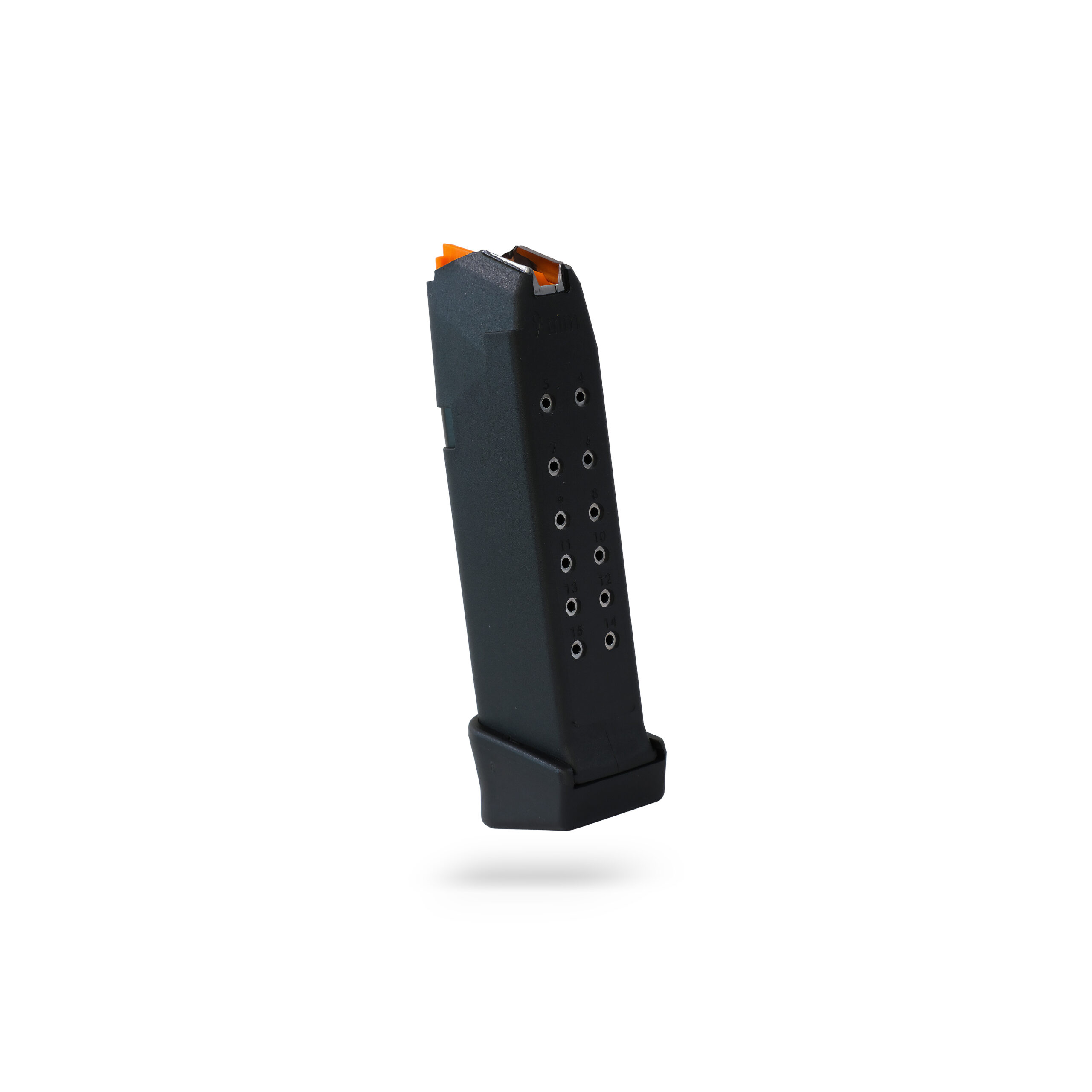 15+2 Round 9×19mm Glock Magazine With Extension Black - 5 Pack 15+2 Round 9×19mm Glock Magazine With Extension Black - 5 Pack