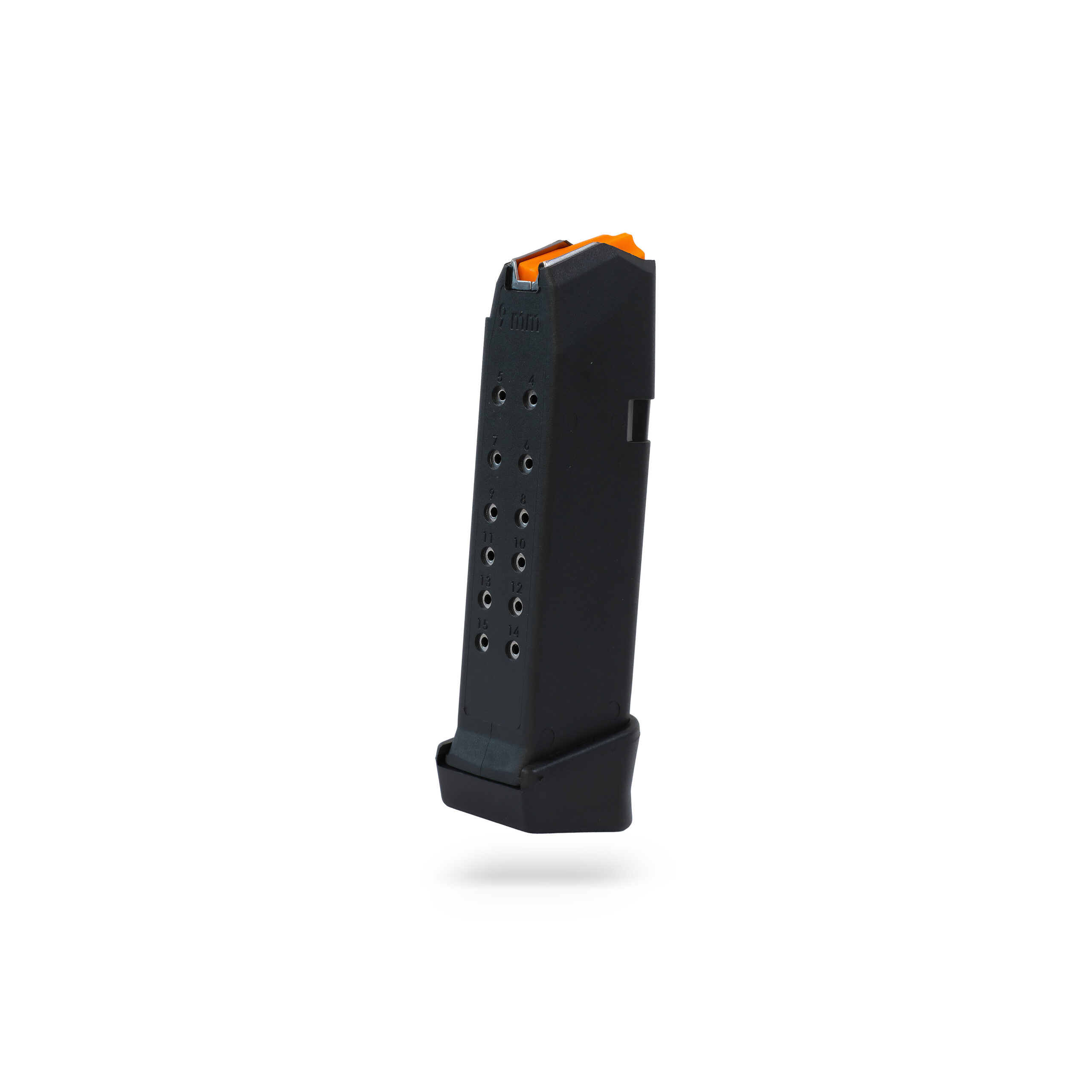 15+2 Round 9×19mm Glock Magazine With Extension Black - 5 Pack 15+2 Round 9×19mm Glock Magazine With Extension Black - 5 Pack