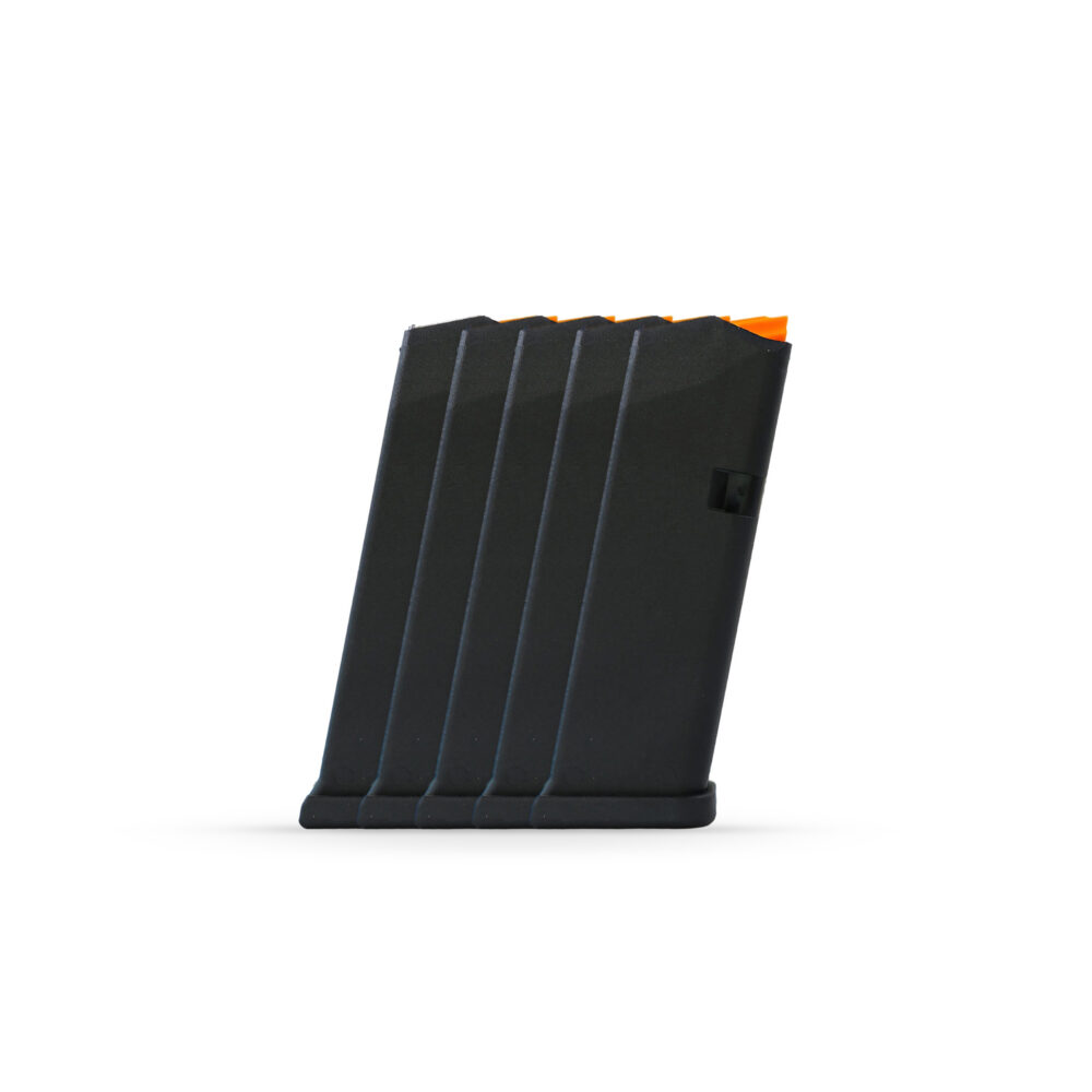 15 Round 9x19mm Glock Magazine Black / Orange - 5 Pack
