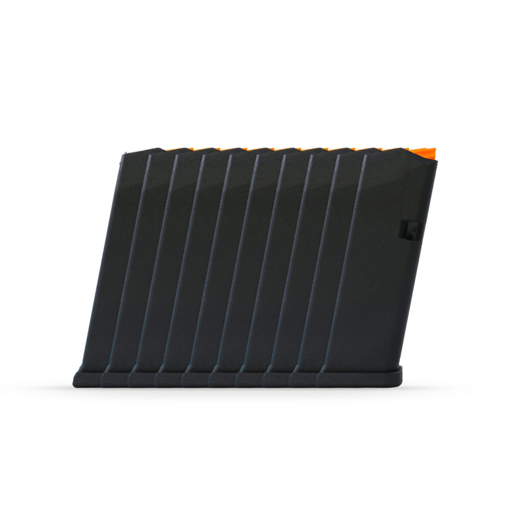 15 Round 9x19mm Glock Magazine Black / Orange - 10 Pack
