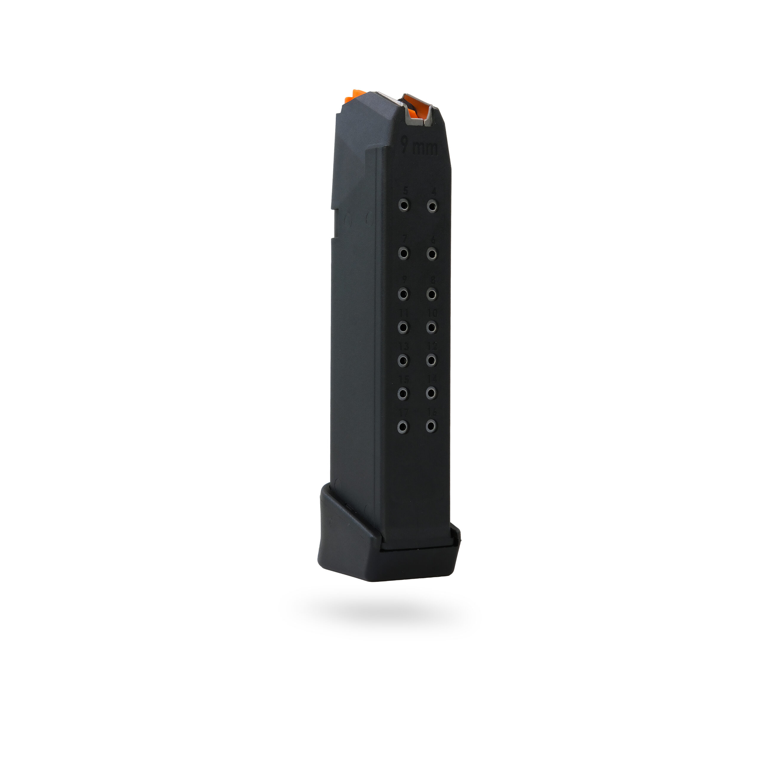 17+2 Round 9×19mm Glock Magazine With Extension Black - 10 Pack 17+2 Round 9×19mm Glock Magazine With Extension Black - 10 Pack