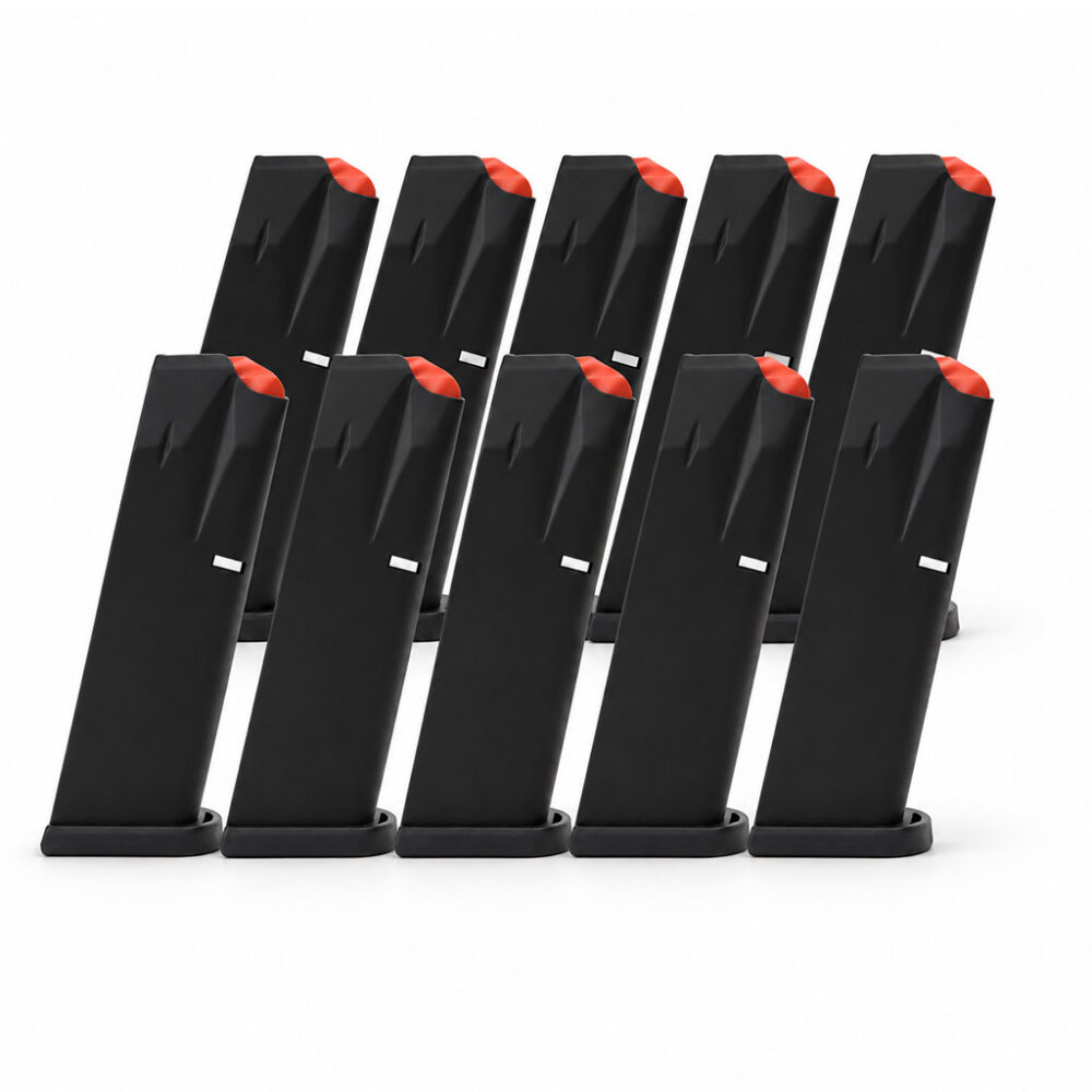 18 Round 9x19mm Beretta M9 Magazine Black - 10 Pack