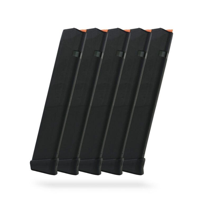 33 Round 9x19mm Glock Magazine Black - 5 Pack 33 Round 9x19mm Glock Magazine Black - 5 Pack