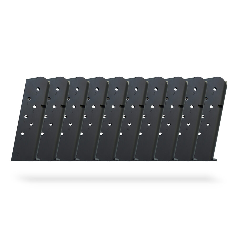 7 Round .45 ACP 1911 Magazine Black - 10 Pack