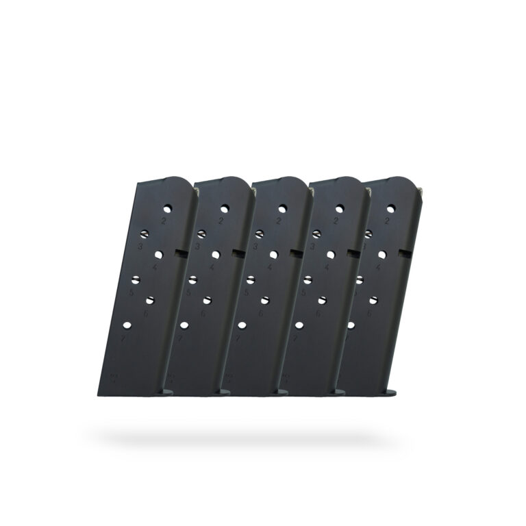 7 Round .45 ACP 1911 Magazine Black - 5 Pack