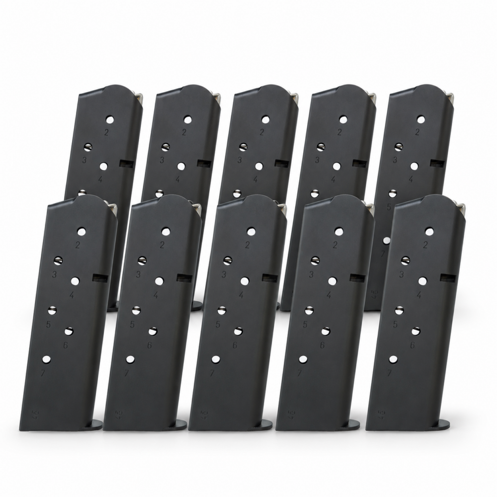 7 Round .45 ACP 1911 Magazine Black - 10 Pack 7 Round .45 ACP 1911 Magazine Black - 10 Pack