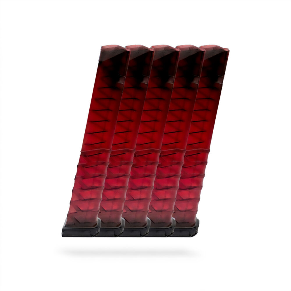 33 Round 9×19 Glock Magazine Red - 5 Pack