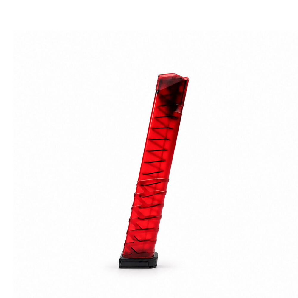 33 Round 9x19mm Glock Magazine - Red 33 Round 9x19mm Glock Magazine - Red