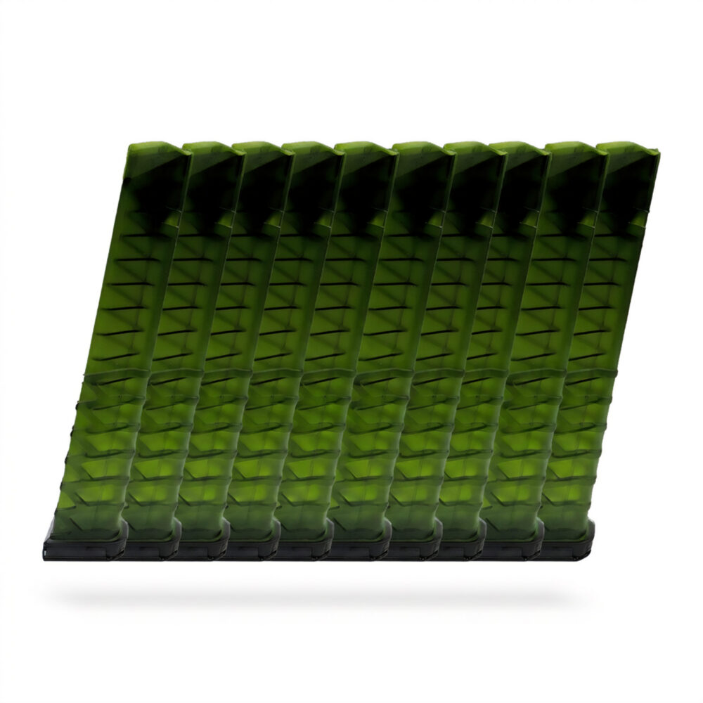 33 Round 9×19 Glock Magazine Green - 10 Pack