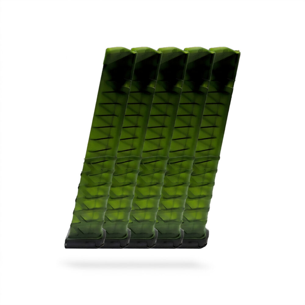 33 Round 9×19 Glock Magazine Green - 5 Pack