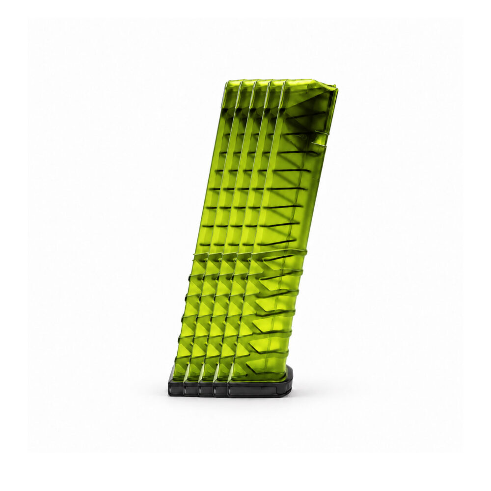 33 Round 9×19 Glock Magazine Green - 5 Pack 33 Round 9×19 Glock Magazine Green - 5 Pack