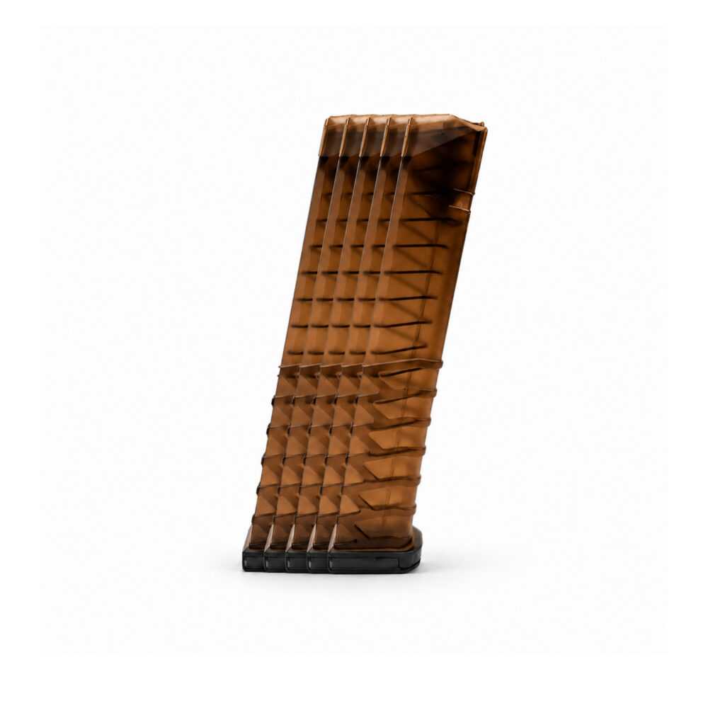 33 Round 9×19 Glock Magazine Brown - 5 Pack 33 Round 9×19 Glock Magazine Brown - 5 Pack