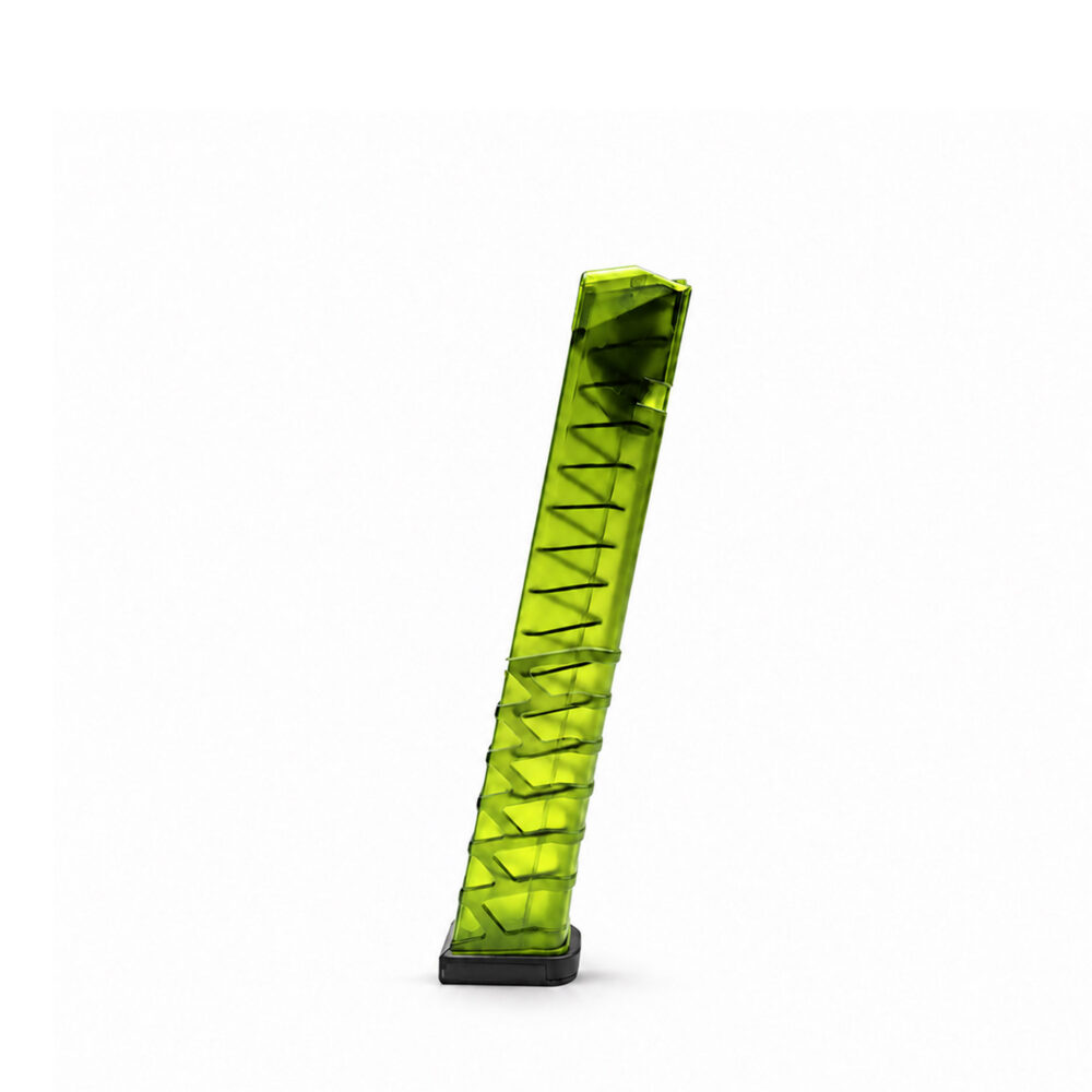 33 Round 9x19mm Glock Magazine - Green 33 Round 9x19mm Glock Magazine - Green