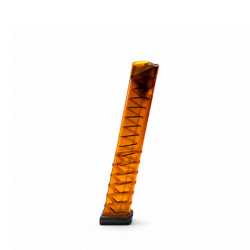 33 Round 9x19mm Glock Magazine - Orange 33 Round 9x19mm Glock Magazine - Orange