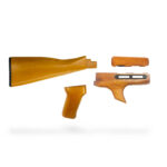 AKM Fixed Wood Stock Set (Shark Fin) - Honey Blonde AKM Fixed Wood Stock Set (Shark Fin) - Honey Blonde